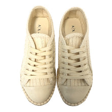 画像をギャラリービューアに読み込む, ARMANI EXCHANGE アルマーニエクスチェンジ エスパドリーユ XDC006 スニーカー ベージュ 23.5cm相当【中古】 レディース
