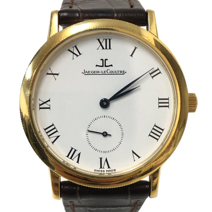 JAEGER-LECOULTRE ジャガー・ルクルト 34mm 純正尾錠 ジェントローム 152.1.81 腕時計 K18/750 手巻き ホワイト文字盤【中古】 メンズ