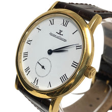 画像をギャラリービューアに読み込む, JAEGER-LECOULTRE ジャガー・ルクルト 34mm 純正尾錠 ジェントローム 152.1.81 腕時計 K18/750 手巻き ホワイト文字盤【中古】 メンズ
