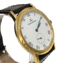 画像をギャラリービューアに読み込む, JAEGER-LECOULTRE ジャガー・ルクルト 34mm 純正尾錠 ジェントローム 152.1.81 腕時計 K18/750 手巻き ホワイト文字盤【中古】 メンズ
