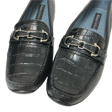 將圖片載入圖庫檢視器 Malena Belloni マレーナ ベローニ 型押しビット ローファー レザー ブラック 23cm相当【中古】【新品同様】【美品】 レディース
