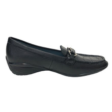 將圖片載入圖庫檢視器 Malena Belloni マレーナ ベローニ 型押しビット ローファー レザー ブラック 23cm相当【中古】【新品同様】【美品】 レディース
