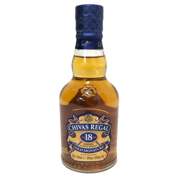 Chivas Regal シーバスリーガル 18年 未開栓 200ml 40度 スコッチ ゴールドシグネチャー ウイスキー【中古】【新品同様】