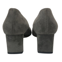 將圖片載入圖庫檢視器 MIUMIU ミュウミュウ グリッター スクエアトゥ パンプス スウェード ダークグレー 25cm相当【中古】 レディース
