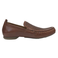 画像をギャラリービューアに読み込む, Clarks クラークス 編み込み メッシュ ローファー スリッポン レザー ブラウン 26.5cm相当【中古】メンズ
