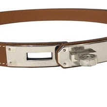 Load image into Gallery viewer, HERMES エルメス シルバー金具 ケリー18 ベルト ヴォーエプソン ブラウン X刻印【中古】【美品】
