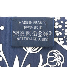 画像をギャラリービューアに読み込む, HERMES エルメス ツイリー Les Leopards Bandana バンダナ レオパード スカーフ シルク ネイビー【中古】
