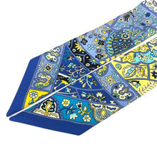画像をギャラリービューアに読み込む, HERMES エルメス ツイリー Au Pays des Oiseaux Fleurs 花咲く鳥たちの国で スカーフ シルク ブルー【中古】
