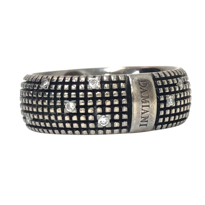 Damiani ダミアーニ 18PD ブルニート加工 メトロポリタン ドリーム リング・指輪 ダイヤモンド/K18 12号相当 イニシャル入【中古】