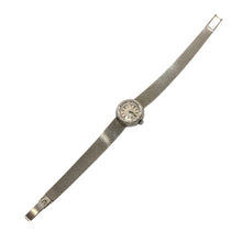 画像をギャラリービューアに読み込む, OMEGA オメガ カットガラス アンティーク 17ｍｍ 7205 腕時計 K18ホワイトゴールド 手巻き シルバー文字盤【中古】 レディース

