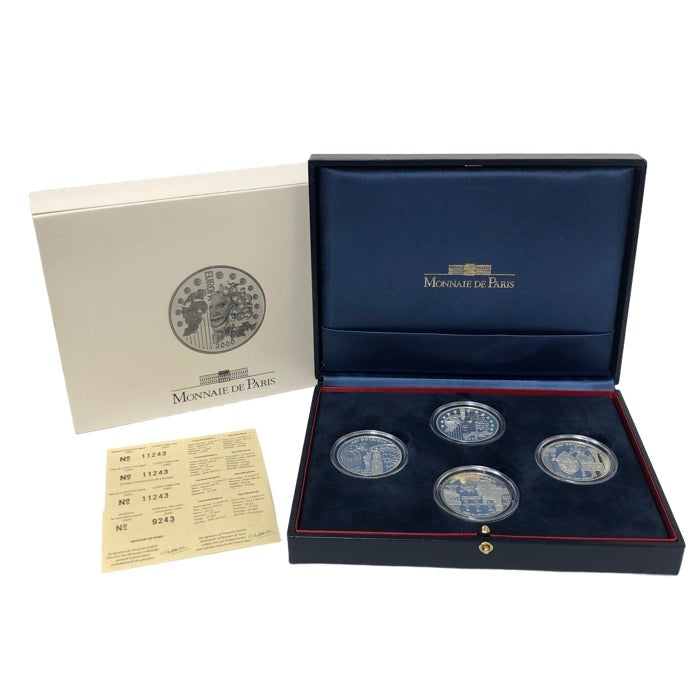 Monnaie de Paris モネドパリ2000年 記念銀貨 フランス記念コイン 4種セット 銀貨/SV900【中古】【美品】