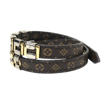 画像をギャラリービューアに読み込む, LOUIS VUITTON ルイ・ヴィトン ブラレス ロック M6356 ブレスレット モノグラムキャンバス ブラウン【中古】 レディース
