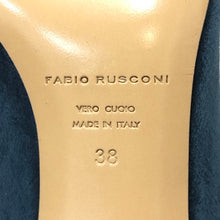 画像をギャラリービューアに読み込む, FABIO RUSCONI ファビオルスコーニ ポインテッドトゥ パンプス スウェード ブルー 24.5-25cm相当【中古】【新品同様】【美品】レディース
