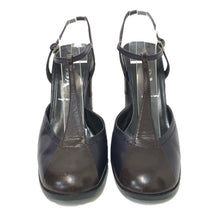 將圖片載入圖庫檢視器 PRADA プラダ バイカラー バックストラップ サンダル レザー パープル ブラウン 24.5cm相当【中古】 レディース
