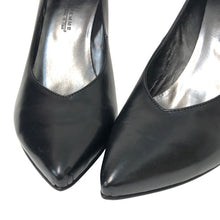 画像をギャラリービューアに読み込む, Latitude Femme ラティチュード ファム ポインテッドトゥ ハイヒール Vカット パンプス レザー ブラック 24cm相当【中古】【新品同様】【美品】レディース

