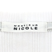 画像をギャラリービューアに読み込む, NICOLE ニコル Vネック 半袖Ｔシャツ コットン ホワイト Lサイズ相当【中古】 メンズ
