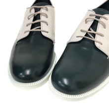 画像をギャラリービューアに読み込む, TOD’S トッズ レースアップシューズ バイカラー エナメル/パテントレザー グリーン ベージュ サイズ38.5(25.5cm相当)【中古】【新品同様】【美品】レディース
