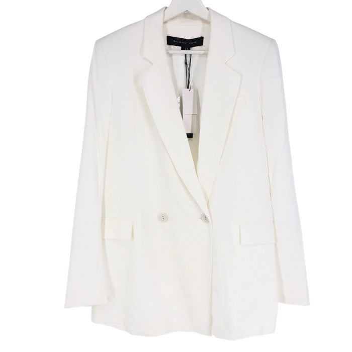 Theyskens' Theory ティスケンス セオリー 4104107 テーラードジャケット レーヨン ホワイト L相当【中古】【新品同様】【美品】レディース