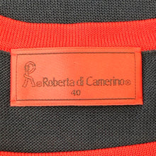 画像をギャラリービューアに読み込む, Roberta di Camerino ロベルタ・ディ・カメリーノ トリコロール 7分袖 カットソー ネイビー レッド L相当【中古】 レディース
