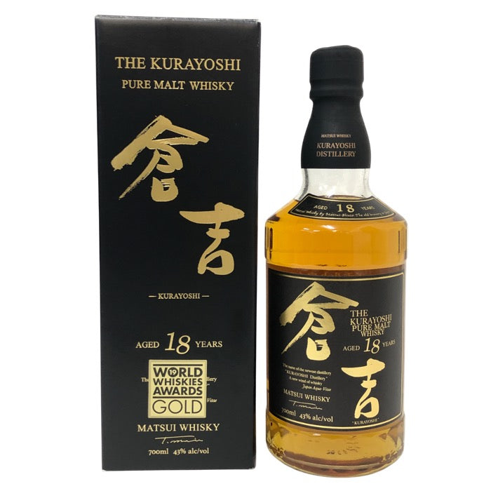 Matsui Sake Brewery 松井酒造 マツイ 倉吉 18年  未開栓 700ml 43度 ピュアモルト ウイスキー【中古】【新品同様】