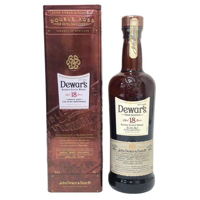 Dewar's デュワーズ18年 未開栓 750ml 40度 ブレンデッド スコッチ ウイスキー【中古】【新品同様】