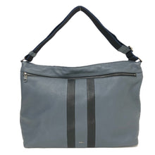 将图片加载到图库查看器，Furla フルラ ロゴ金具 ICARO イカロ 976644 ショルダーバッグ レザー ダスティブルー【中古】【新品同様】【美品】メンズ
