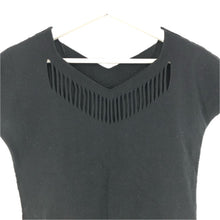 画像をギャラリービューアに読み込む, ISSEY MIYAKE A-POC INSIDE イッセイミヤケ エイポック インサイド 半袖 IM41KK722 カットソー ブラック M相当【中古】レディース
