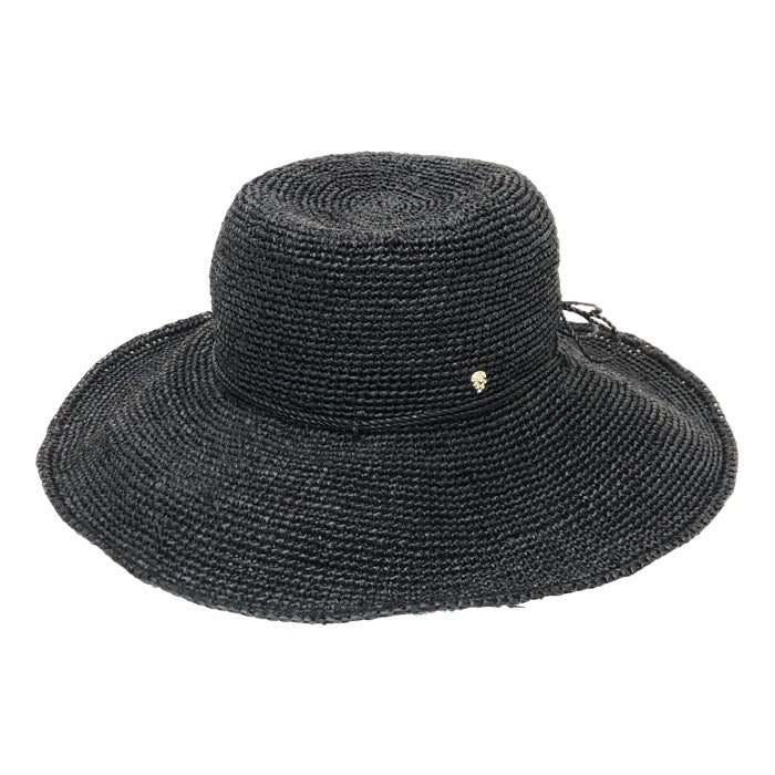 HELEN KAMINSKI ヘレンカミンスキー 麦わら帽子 プロバンス10 ラフィア ハット ブラック【中古】 レディース