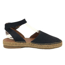 將圖片載入圖庫檢視器 MARGARET HOWELL マーガレットハウエル エスパドリーユ フラットサンダル レザー ネイビー 24cm【中古】【新品同様】【美品】レディース
