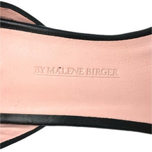 Load image into Gallery viewer, By Malene Birger バイ マレーネ ビルガー アンクルストラップ サンダル レザー ブラック 7.5cmヒール 24.5cm相当【中古】レディース
