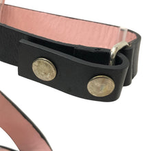 Load image into Gallery viewer, By Malene Birger バイ マレーネ ビルガー アンクルストラップ サンダル レザー ブラック 7.5cmヒール 24.5cm相当【中古】レディース
