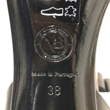 Load image into Gallery viewer, By Malene Birger バイ マレーネ ビルガー アンクルストラップ サンダル レザー ブラック 7.5cmヒール 24.5cm相当【中古】レディース
