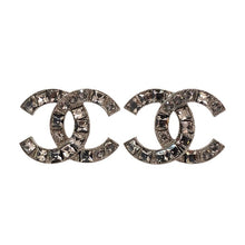 將圖片載入圖庫檢視器 CHANEL シャネル ココマーク ピアス ラインストーン シルバー 15P刻印【中古】レディース
