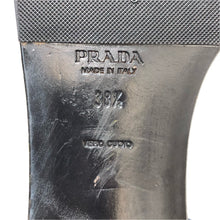 画像をギャラリービューアに読み込む, PRADA プラダ アンクルストラップ ビジュー サンダル ネイビー ローヒール サイズ38.5(25.5cm相当)【中古】 レディース
