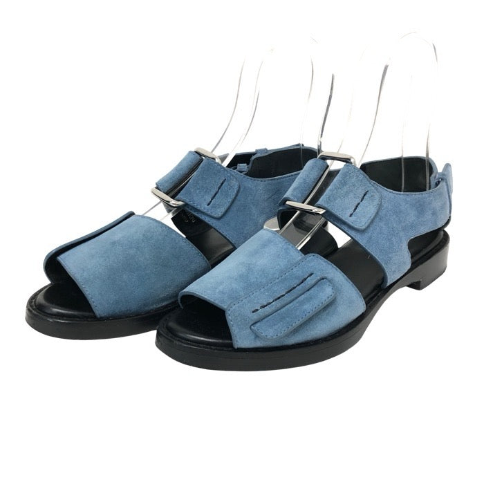 3.1 Phillip Lim フィリップリム サンダル スウェード ブルー ローヒール サイズ38(25cm相当)【中古】 レディース