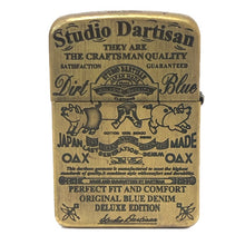 画像をギャラリービューアに読み込む, STUDIO D’ARTISAN ステュディオダルチザン DIRT BLUE ZIPPO 限定 シリアルナンバー入 ジッポ ゴールド【中古】 ユニセックス
