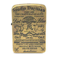 画像をギャラリービューアに読み込む, STUDIO D’ARTISAN ステュディオダルチザン DIRT BLUE ZIPPO 限定 シリアルナンバー入 ジッポ ゴールド【中古】 ユニセックス

