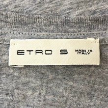 画像をギャラリービューアに読み込む, ETRO エトロ メタルビーズ 半袖Ｔシャツ コットン グレー M相当【中古】 レディース

