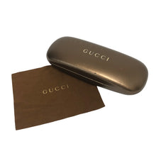 画像をギャラリービューアに読み込む, GUCCI グッチ メガネフレーム サイドロゴ Gロゴ 度なしレンズ GG1635 29A ブラック メガネ【中古】 ユニセックス
