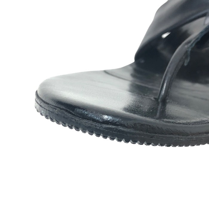 Salvatore Ferragamo フェラガモ トングサンダル レザー ブラック 7cm