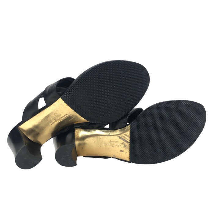 Salvatore Ferragamo フェラガモ トングサンダル レザー ブラック 7cm