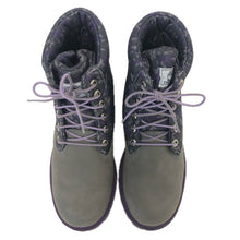 画像をギャラリービューアに読み込む, Timberland ティンバーランド ROLL-TOP ロールトップ スウェードブーツ 42992M グレー×パープル 23.5cm【中古】【美品】レディース
