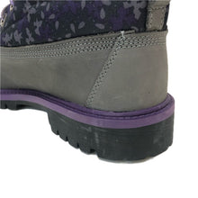 画像をギャラリービューアに読み込む, Timberland ティンバーランド ROLL-TOP ロールトップ スウェードブーツ 42992M グレー×パープル 23.5cm【中古】【美品】レディース
