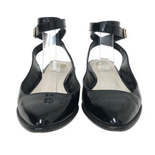 画像をギャラリービューアに読み込む, ELIN エリン アンクルストラップ ミュール レザー ブラック 3cmヒール サイズ38(24.5cm相当)【中古】 レディース
