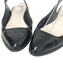 画像をギャラリービューアに読み込む, ELIN エリン アンクルストラップ ミュール レザー ブラック 3cmヒール サイズ38(24.5cm相当)【中古】 レディース
