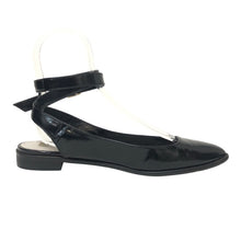 画像をギャラリービューアに読み込む, ELIN エリン アンクルストラップ ミュール レザー ブラック 3cmヒール サイズ38(24.5cm相当)【中古】 レディース
