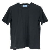 画像をギャラリービューアに読み込む, PRADA プラダ カットソー 半袖Ｔシャツ コットン ブラック XLサイズ【中古】【美品】レディース
