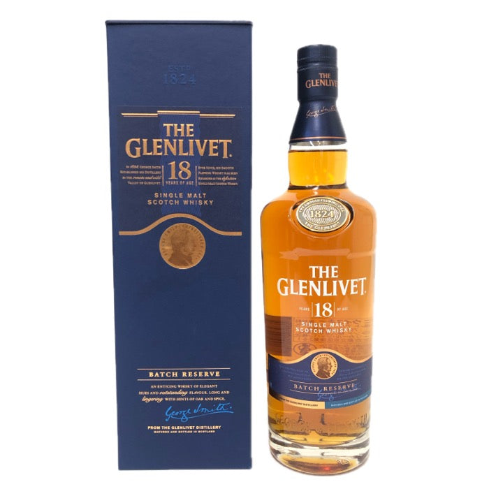 The Glenlivet ザ・グレンリベット 18年 バッチリザーブ 未開栓 700ml 40度 箱付 シングルモルト スコッチ ウイスキー【中古】【新品同様】