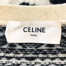 画像をギャラリービューアに読み込む, CELINE セリーヌ ウール ジャガード ルーズ カーディガン 2A08L715M マルチカラー L-XL相当【中古】 メンズ
