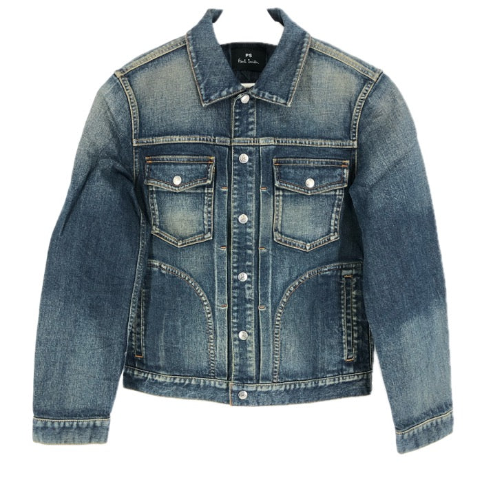PS Paul Smith ピーエス ポールスミス デニムジャケット コットン インディゴブルー Mサイズ【中古】 メンズ